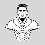 white neck roll for football image